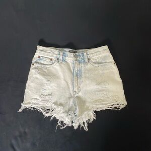 Abercrombie & Fitch Women’s High Rise Jean Shorts Sz 4/27